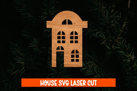 Download House Wood Cut, Building Cut File - House Collection
