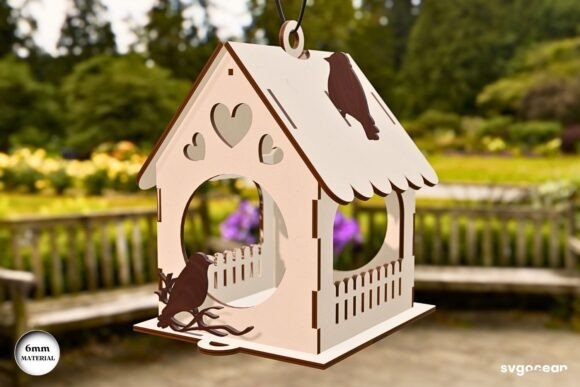 Download Wooden Birdhouse Laser Cut Design - House Collection