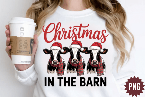Download Farmhouse Christmas Sublimation Design - House Collection