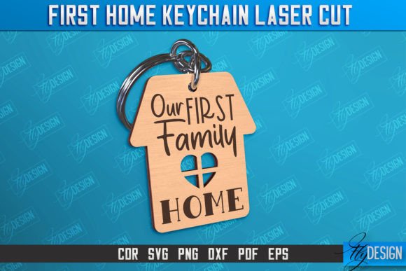Download First Home Keychain | Housewarming Gift - House Collection