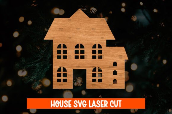 Download House Wood Cut, Building Cut File - House Collection
