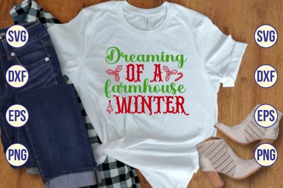 Download Dreaming of a Farmhouse Winter Svg - House Collection