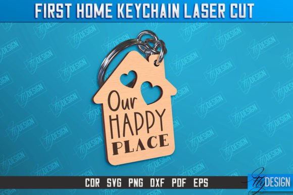 Download First Home Keychain | Housewarming Gift - House Collection