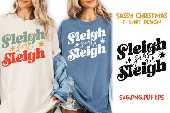 Download Christmas Cheeky Sleigh Girl Sassy SVG - Premium Resources