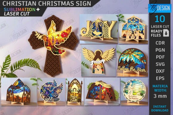 Download Christian Christmas Signs Laser Cut Set - Christmas signs Collection