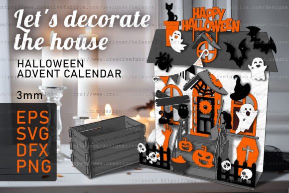 Download Halloween House Advent Calendar SVG - House Collection