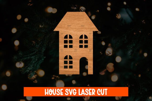 Download House Wood Cut, Building Cut File - House Collection