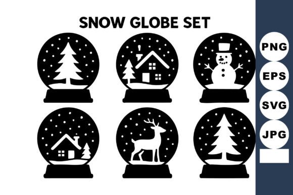 Download Snow Globe Set with Christmas Tree House - House Collection